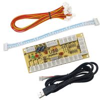 Circuit imprimé de joystick d'arcade USB Encodeur USB d'arcade à délai zéro Kit de carte PC à joystick pour équipement de jeu à modes analogiques numériques