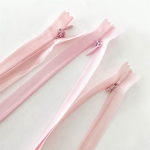 Chất lượng cao SBS 3 # thương hiệu ren lưới vô hình dây kéo tự khóa thích hợp cho trang phục với nhiều màu sắc tại chỗ <span class=keywords><strong>24</strong></span>-<span class=keywords><strong>inch</strong></span> - Product Image 3