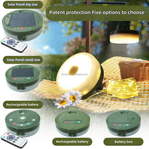 Wholesale Outdoor Solar Camping String Lights 8 Lighting Modes 10M 12M 22M Light Strip Certified ROHS <b>Remote</b> Control <b>Switch</b> - Product Image 3