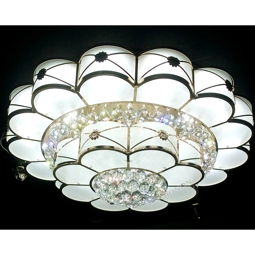 Bedroom Hot Sale Led Surface Mounted Ceiling Lamp Remote Control Aluminum Modern Acrylic Living Room Luxury Design Fixtures