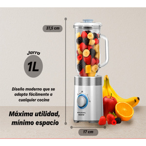 Frullatore Grunkel 500W con caraffa da 1L e 2 velocità per frullati e succhi - Product Image 4