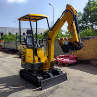 Offre Spéciale Excavatrice compacte de 1.2 tonnes CE EPA Euro 5 sur chenilles Petite pelle à entraînement hydraulique Moteur diesel Mini ensacheuse pour la maison