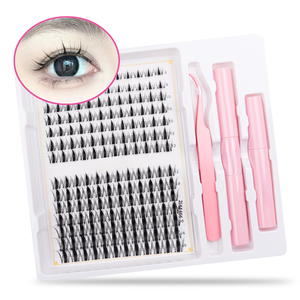 <span class=keywords><strong>Cils</strong></span> en grappes en gros, <span class=keywords><strong>cils</strong></span> en grappes à marque privée, <span class=keywords><strong>cils</strong></span> segmentés, kit d'extension de <span class=keywords><strong>cils</strong></span> DIY, Cil Spike - Product Image 3