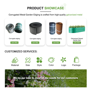 Bordure de jardin en métal ondulé personnalisable, durable et imperméable avec service de modélisation <span class=keywords><strong>3D</strong></span> pour pelouse, parterre de fleurs et aménagement paysager - Product Image 4