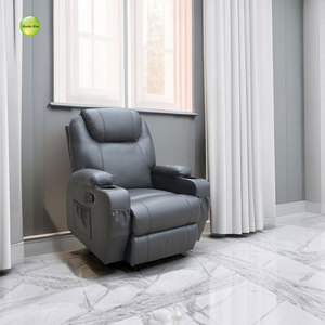 Poltrona Anji Multifunzionale Moderna per Soggiorno con Cuscino Alto, Estensibile, <span class=keywords><strong>Telecomando</strong></span>, in Pelle PU e Portabicchieri - Product Image 4