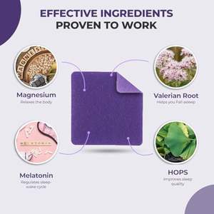 60 piezas/caja Parches de melatonina de composición natural para dormir, personalizables, para ayudar a conciliar el sueño - Product Image 3