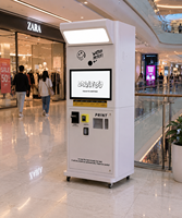 Photomaton de mariage encastré avec miroir magique DSLR et imprimante pour centre commercial