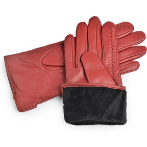 Guantes de Invierno Cálidos de Cuero Suave hasta la Muñeca para Exteriores, Lisos, de Moda, para Fiestas, 100% Genuinos, de Alta Calidad, Ecológicos, con Forro de Piel - Product Image 5