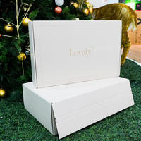 Cajas de Envío con Tiras Adhesivas de Diseño Gratuito, Cajas de Cartón Corrugado para Ropa Interior, Regalos, Ropa, Caja de Embalaje para Vestidos