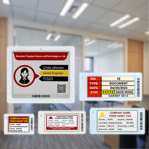 Système d'affichage d'informations sans papier pour bureau, solution de bureau intelligente, signalétique de salle E-Paper, affichage de porte, panneau d'état de bureau E-Ink - Product Image 1