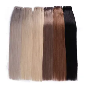 Cuticle Ailgned Raw Hair Vendors Wholesale Best Quality 100 European Remy Virgin Human Hair Weft Flat Weft