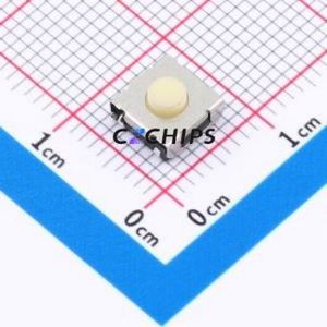 BTS0E0054BEJ00 Tactile Switch SMD-4P,6.3x6.4mm Switch Round Button 4N Vertical Mount 6.65mm - Product Image 1