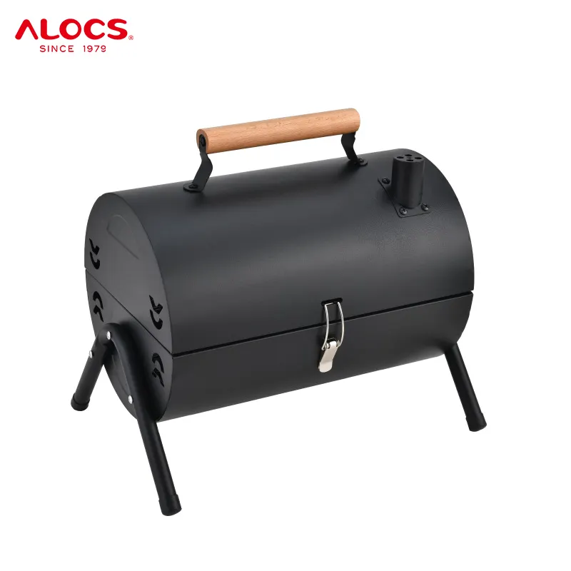 Alocs tragbare Camping Holzofen Garten Picknick BBQ Grills Faltbare Outdoor Barbe que Holzkohle Grills mit Griff