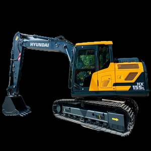 Excavatrice sur chenilles Hyundai HX155L avec moteur Cummins et pompe Kawasaki Haute efficacité en provenance de Corée - Product Image 1