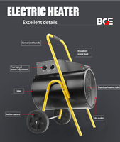 30kw grand Air sortie industrielle radiateur électrique prix fabricants chine ventilateur chauffage industrie processus de chauffage 400V 50hz CE,ROHS