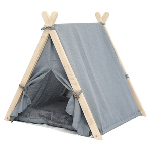 Comodi letti per animali domestici per gatti letti per animali domestici con cuscino morbido per animali domestici <span class=keywords><strong>Teepee</strong></span> tende indiane per cani di piccola taglia - Product Image 3