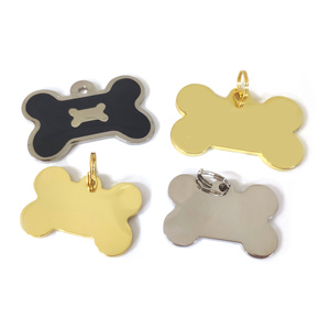 Biểu Tượng Riêng Hình Mèo Xương Tùy Chỉnh Cho Thú Cưng Để Trang Trí Thẻ Chó Lưu Niệm Giá Cả Cạnh Tranh Mạ Niken Vàng Chất Lượng Cao Với Epoxy - Product Image 2