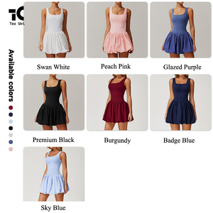 Vestido <span class=keywords><strong>DE</strong></span> TENIS deportivo para correr al aire libre con capa base antideslizante dos en uno - Product Image 6