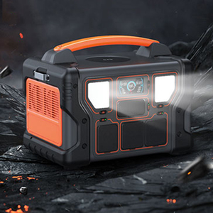 Camping Portable Power Station 500W 2 AC Outlets(Surge 1000W) <b>Solar</b> <b>Generator</b> With 499.5Wh Lithium Battery for Home Emergency - Product Image 5