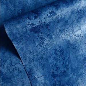 Carta da Parati in Cemento Blu Scuro 3D ORON Factory, Adesivi <span class=keywords><strong>Murali</strong></span> di Lusso Effetto Cemento per Decorazione Interna Casa - Product Image 1