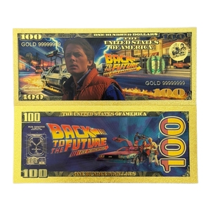 Billete de 3 dólares estadounidenses de 2026 de Regreso al Futuro, chapado en oro de 24 quilates, para regalos - Product Image 3
