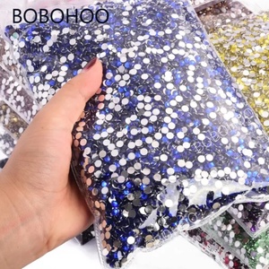 Oleeya Factory Wholesale SS6-SS30 Non Hotfix Transparent <b>Clear</b> Flatback AB Colors <b>Resin</b> Rhinestones for Garment - Product Image 4