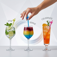 Agitateurs à cocktail en plastique – Qualité supérieure, prix usine, transparents, durables, légers, robustes et épais pour la restauration, le bureau et les célébrations