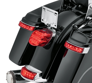 Racepro – sac de selle de moto, feu arrière à LED avec <span class=keywords><strong>clignotant</strong></span> pour <span class=keywords><strong>Harley</strong></span> <span class=keywords><strong>Davidson</strong></span> Touring 2014-2019 - Product Image 6