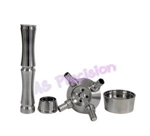 Ensemble de chicha de luxe personnalisé 2024, détachable, de haute qualité, en verre givré transparent, en acier inoxydable 304, 60 cm, nouveau style - Product Image 5