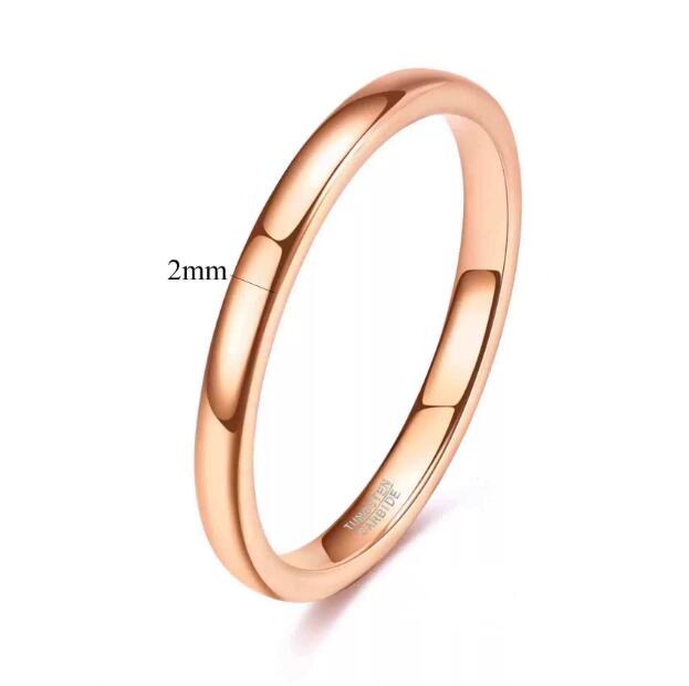 2mm rose gold