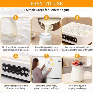 Timed 1.6L Automatic Yogurt Maker Multi-functional Ice Cream Pudding Maker <strong>Millet</strong> Wine Natto Fermentation Machine Yogurt Machine - Product Image 3