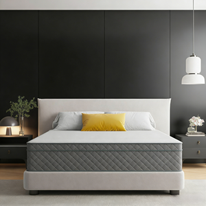 Matelas Queen de Luxe, Matelas Hybride à Bulles Épais, Confort et Soutien Supérieurs, Taille Personnalisée pour Maison, Hôtel, Chambre à Coucher - Product Image 1