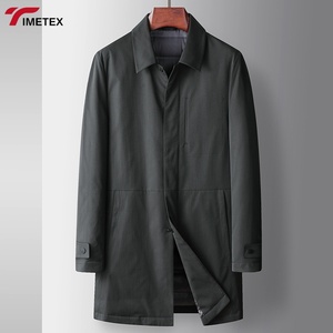 TIMETEX hommes 2025 automne-hiver mi-long Trench-coat épais doublure intérieure chaud confortable vêtements d'extérieur pour les jeunes - Product Image 2