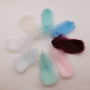 Dyed Goose Feathers Multi Color Decorative Painting Craft Supplies Handmade Home Decor Accessories - Product Image 2