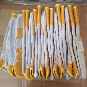 Venta al por mayor baratos guantes de trabajo de cuero de alta resistencia vaca Split construcción seguridad guantes de trabajo para los hombres - Product Image 3