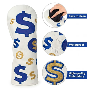 Fundas para Palos de Golf con Logotipo Personalizado, Cuero PU Premium, Impermeables, Elásticas, Autoadhesivas, Colores Personalizados, MOQ Bajo, Precio de Fabricante al por Mayor - Product Image 2
