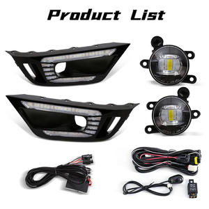 Luz de Conducción Diurna LED para Ford Ranger Raptor <span class=keywords><strong>2022</strong></span> 2023 2024, Faros Antiniebla de Doble Color DRL con Bombilla LED y Arnés de Cables para Lámpara Antiniebla - Product Image 3