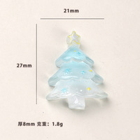Breloques en résine DIY de Noël, motifs dessin animé, glace et crème glacée, pour pinces à cheveux faites main et coques de téléphone
