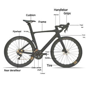 Vélo de route en fibre de carbone T1000 personnalisable à 22 vitesses avec groupe R7120 et roues Wave pour le cyclisme en extérieur WHL-HLD5380 Fibre de carbone - Product Image 2