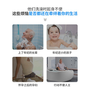 Bathroom <b>Grab</b> <b>Bars</b> Aluminum Alloy White Paint Anti-Slip Wall Mounted 80kg Load Capacity For Home Hotel Spa Elder Care - Product Image 3