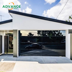 <span class=keywords><strong>Porte</strong></span> de garage résidentielle moderne bon marché électrique isolée noire sectionnelle pleine <span class=keywords><strong>vue</strong></span> miroir sans cadre - Product Image 2