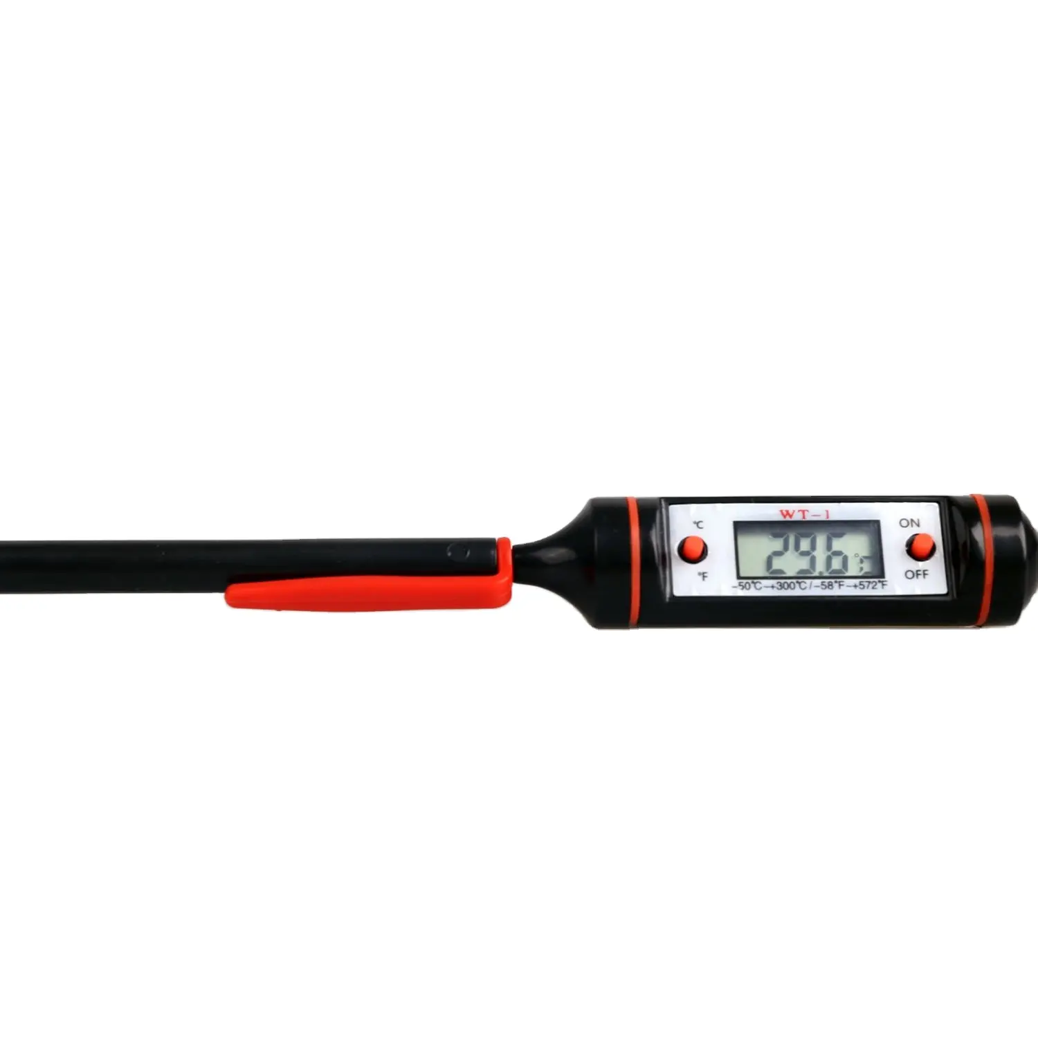 WT-1 디지털 프로브 Termometro 온도계 스테인레스 스틸 24 시간 온도 측정 디지털 Foodthermometer CE ROHS 블랙