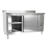 Table de travail de cuisine en acier inoxydable T2g Sliver 201/304 pour hôtel et restaurant avec étagère arrière