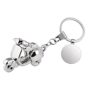 Porte-clés tendance pour Vespa avec porte-monnaie et mousqueton, en alliage métallique, logo personnalisé gravé au laser, en alliage de zinc, jeton personnalisable - Product Image 1