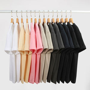 100% algodón 260g camisetas en blanco al por mayor peso pesado camiseta de gran tamaño DTF impresión personalizada hombres camiseta Serigrafía - Product Image 3