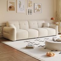 Nouveau modèle de canapé Hyundai, canapé en tissu peluche simple et confortable, salon, adapté aux petits appartements avec trois ou quatre personnes
