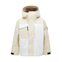 Veste imperméable tendance rétro color-block pour le voyage et les activités de plein air