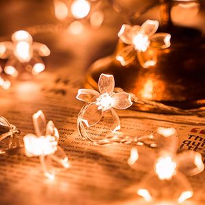 Guirlande lumineuse en plastique Keretuby à fleurs de cerisier douces, 33 pieds, <span class=keywords><strong>100</strong></span> LED blanc chaud, connectable, pour Noël, chambre à coucher - Product Image 6