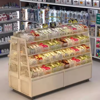 Présentoir de casse-croûte commercial en gros de haute qualité Étagères de supermarché de boutique Présentoir de gondoles de magasin pour le magasin de détail