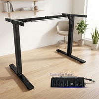 Bureau debout électrique automatique réglable en hauteur avec structure en acier, design moderne, pour la maison, le bureau ou les immeubles de bureaux